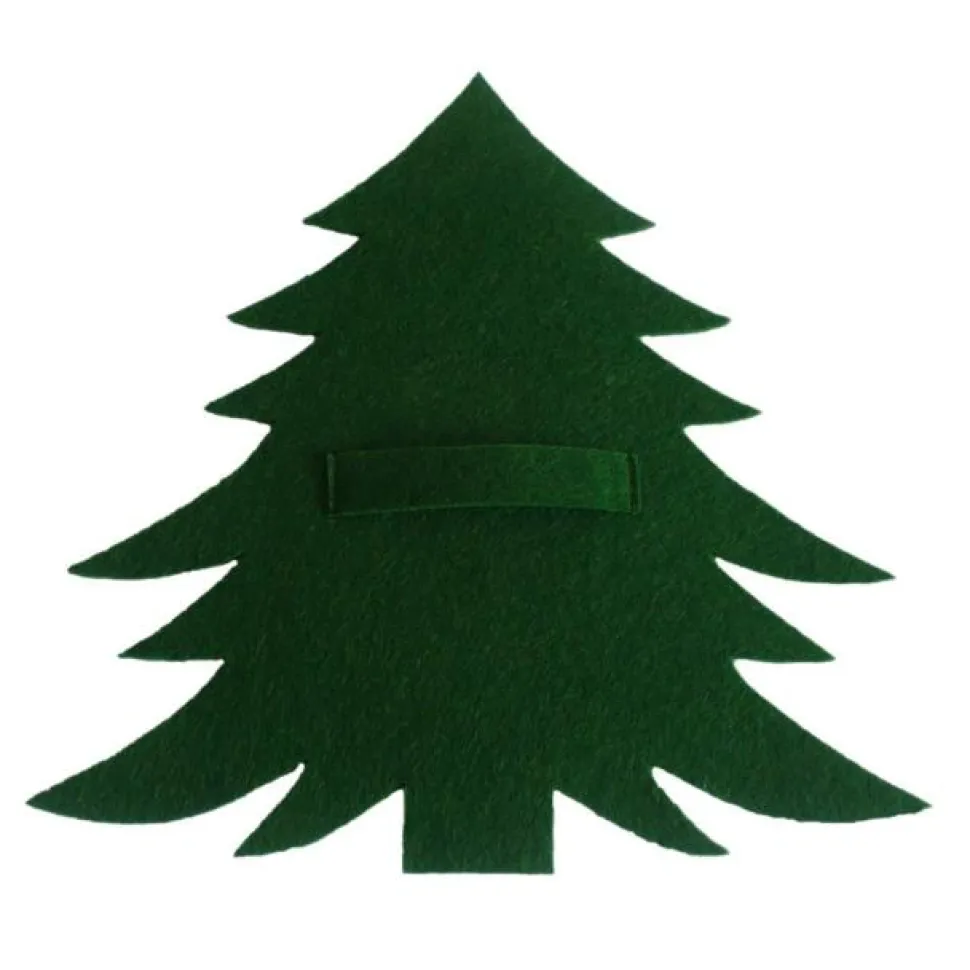 Porte Couvert Feutrine Noël - Sapin De Noël