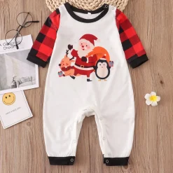 Pyjamas De Noël Famille Motif Père Noël
