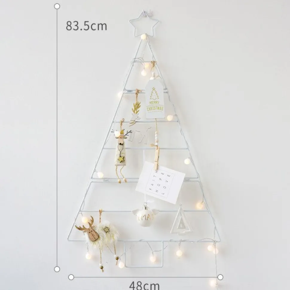 Sapin Mural De Noël - Blanc