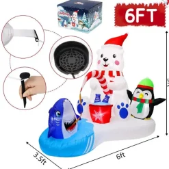 Structure De Noël Gonflable - Banquise