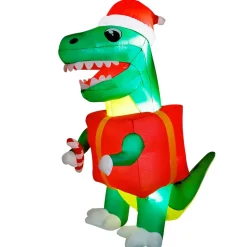 Structure De Noël Gonflable - Dinosaure De Noël