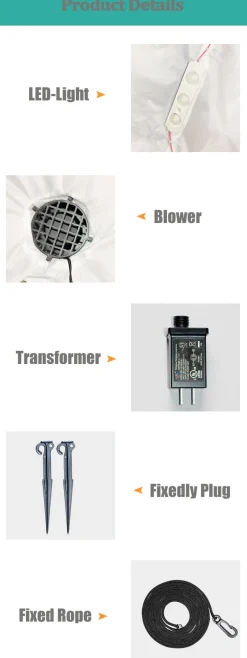 Structure De Noël Gonflable : Boule De Neige Let It Snow