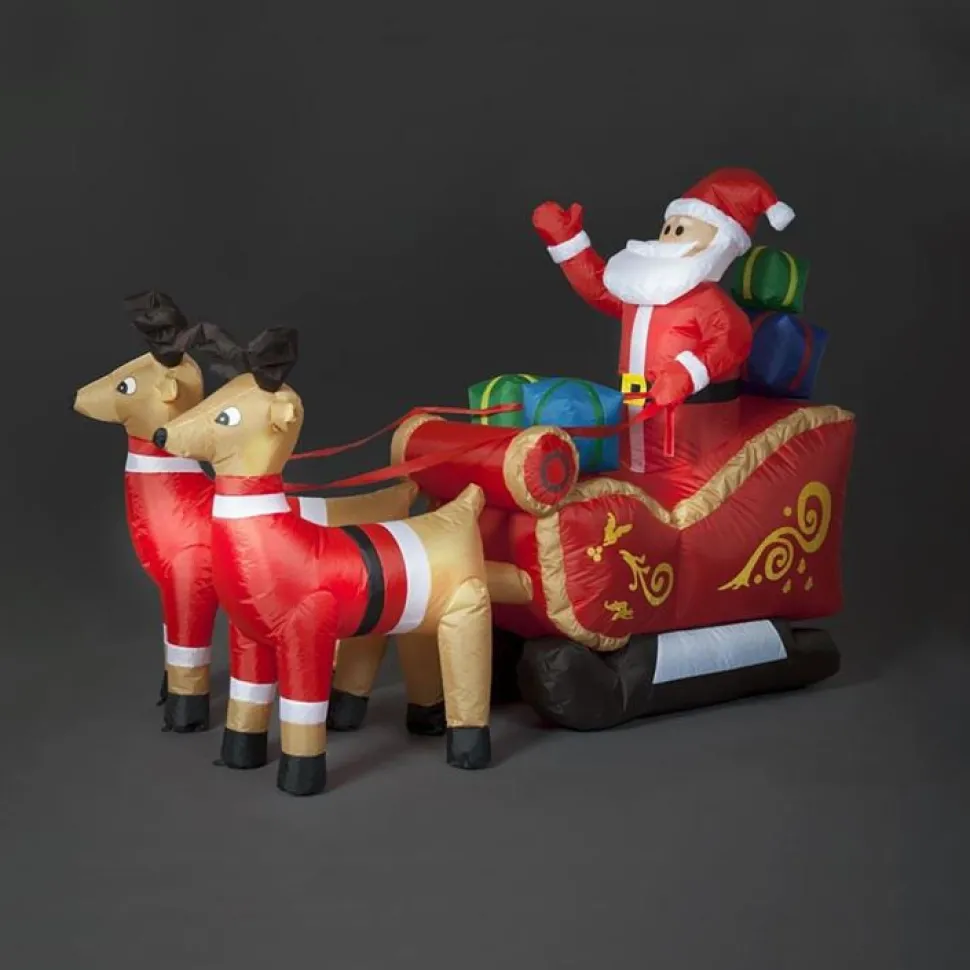 Structure Gonflable De Noël - Traineau Du Père Noël