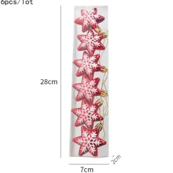 Étoile De Noël : Etoile Rouge Avec Flocons