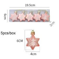 Étoile De Noël : Rose Avec Un Sapin